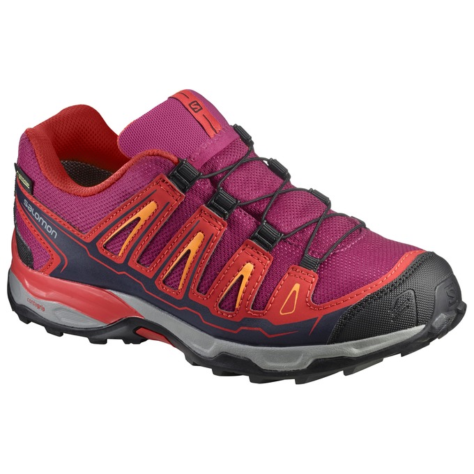 Salomon X-ULTRA GTX® J Zapatillas Trekking Niños - Moradas / Naranjas - Colombia (25167-JKRD)